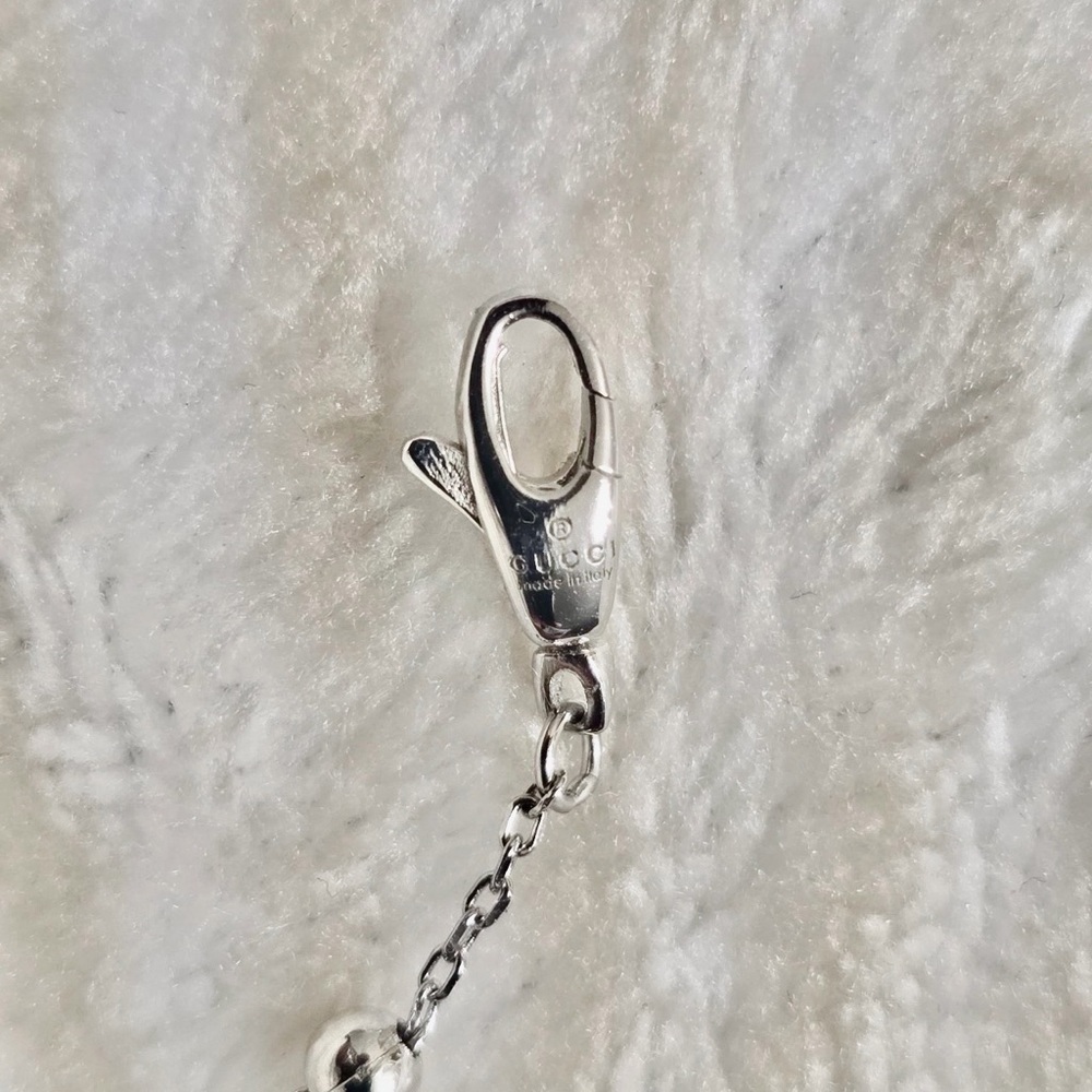 Gucci Flora Diamond Charm Bracelet Sterling Silver - Picture 4 of 12